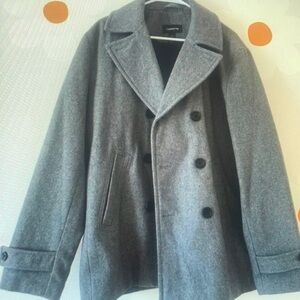 Calvin Klein Charcoal Pea Coat